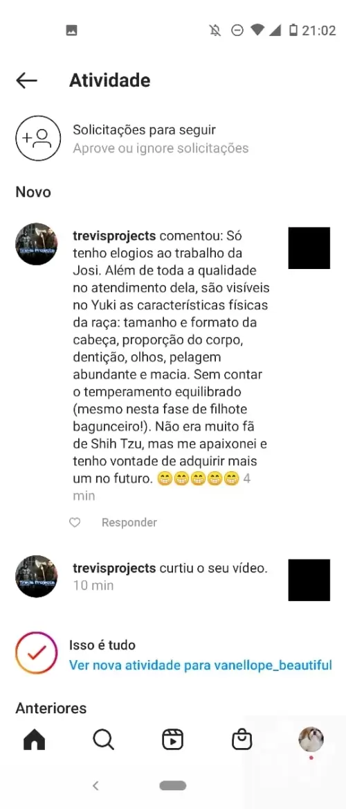 Avaliações do Canil